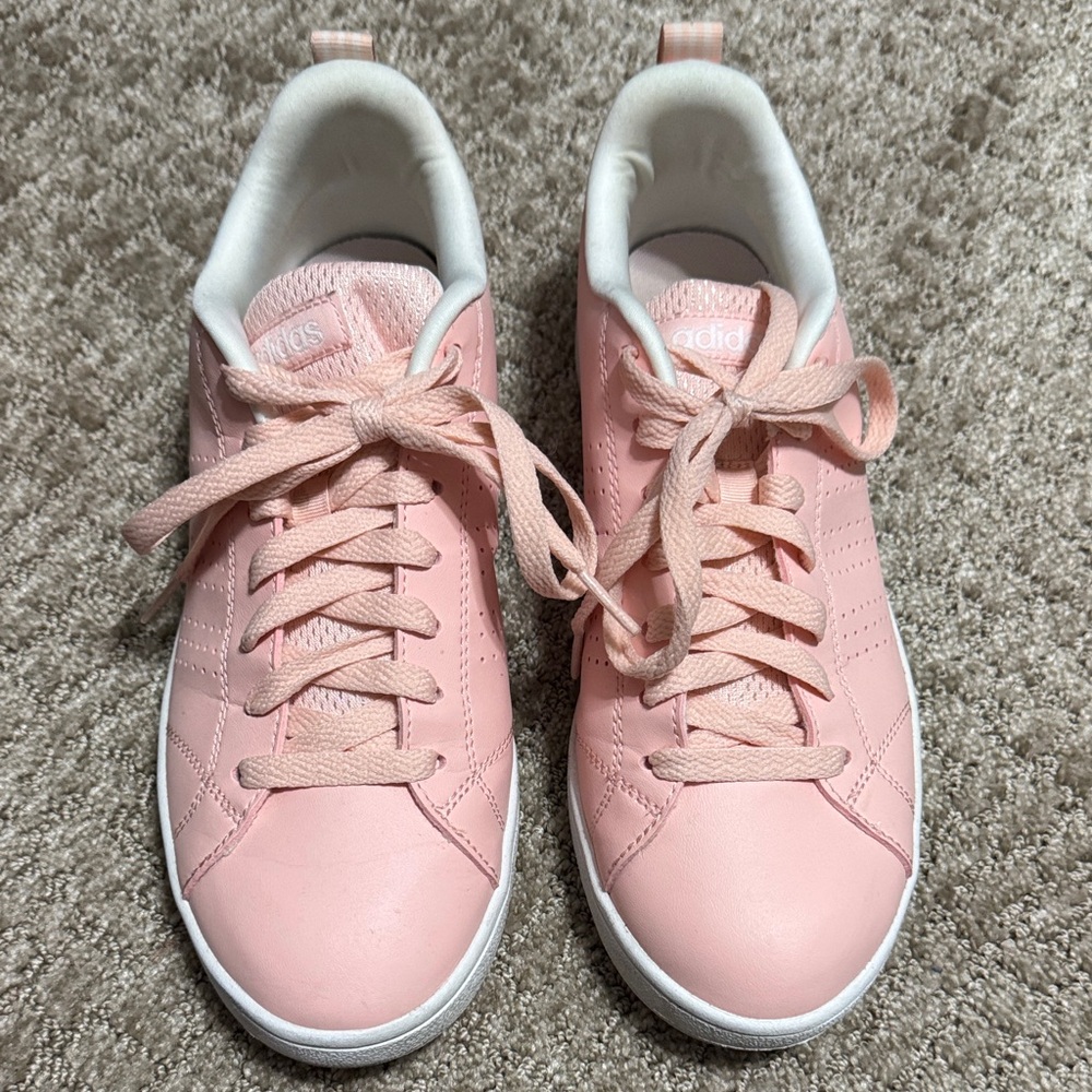 Adidas Women's Soft Pink Sneakers - Picture 2 of 4